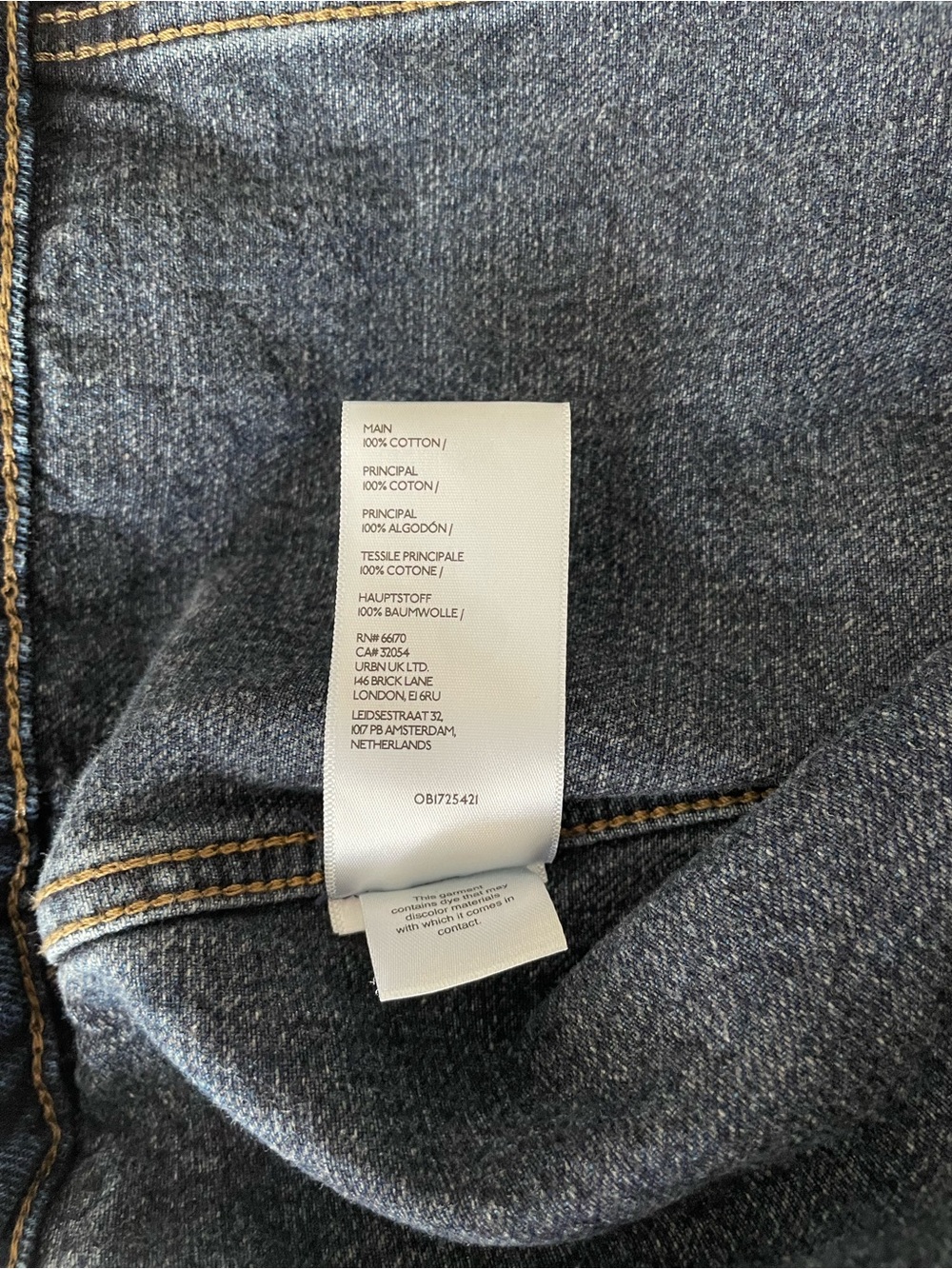 Pilcro The Weston Denim Boyfriend Jacket Studded Medium Dark Wash *Imperfect* - Picture 7 of 11